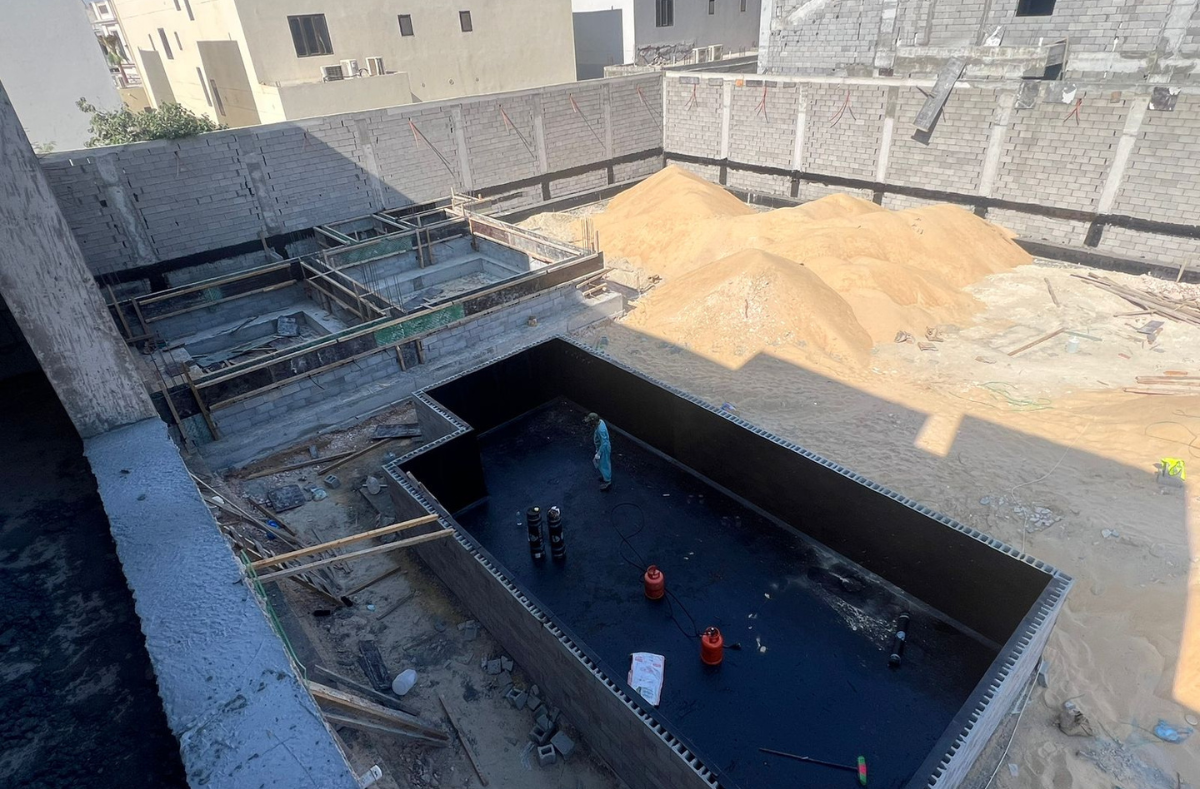 مشروع إنشائي مكتمل